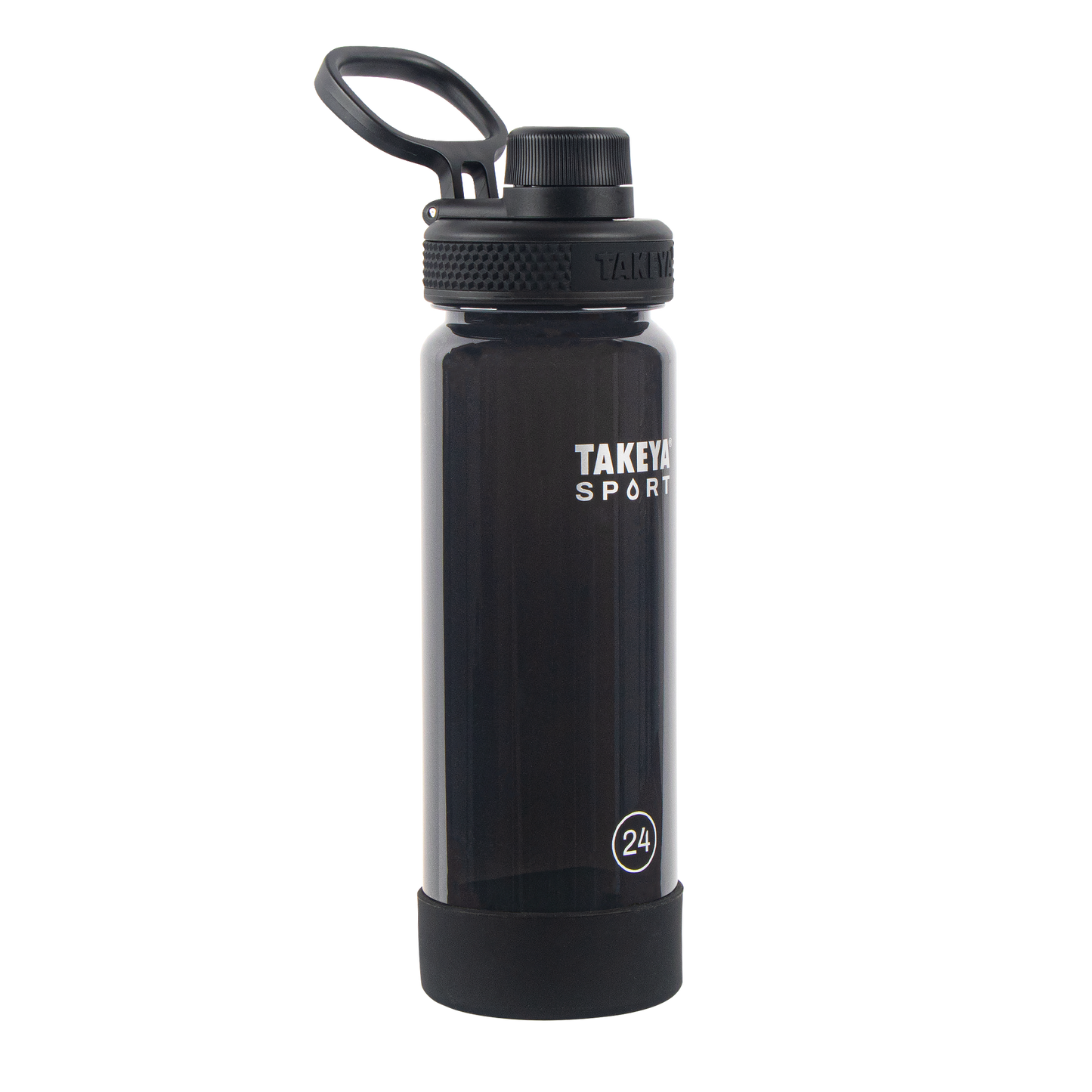 tritan-sport-water-bottle-with-spout-lid-l0 51664-TKS-Tritan-Spout-24-GrandSlamBlack-frontangle.png