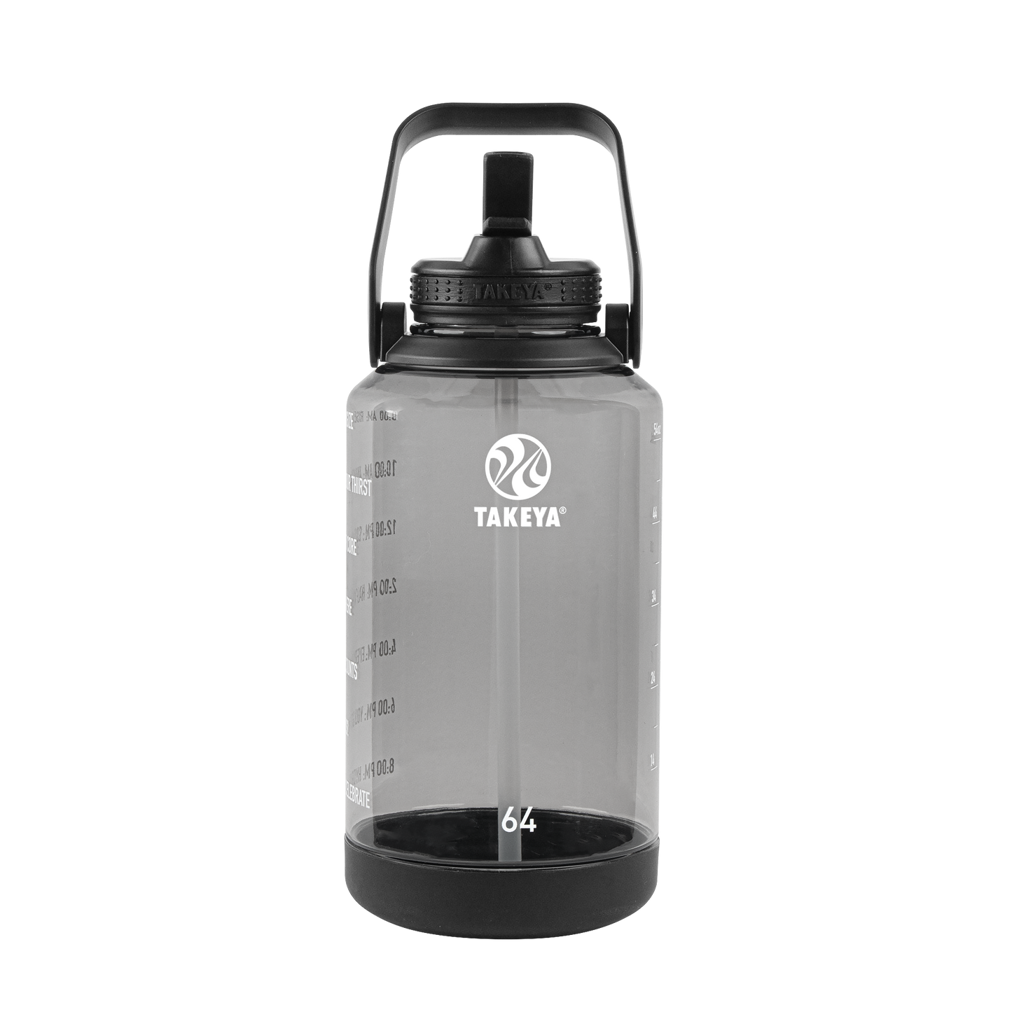 tritan-motivational-water-bottle-with-straw-lid-c3 54145-Tritan-Straw-Motivational-64-StormyBlack-front.png